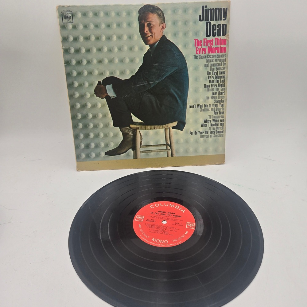 Jimmy Dean The First Thing Ev'ry Morning Vinyl LP Columbia CL 2401 Mono 1965